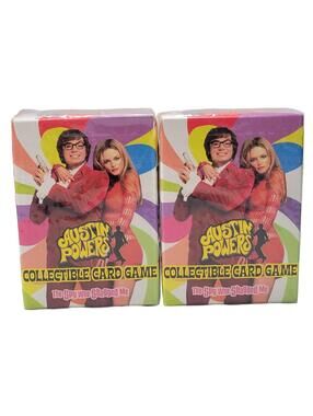 Lot Of 2 Austin Powers Collectible Card Game Starter Deck sealed 1999 Decipher